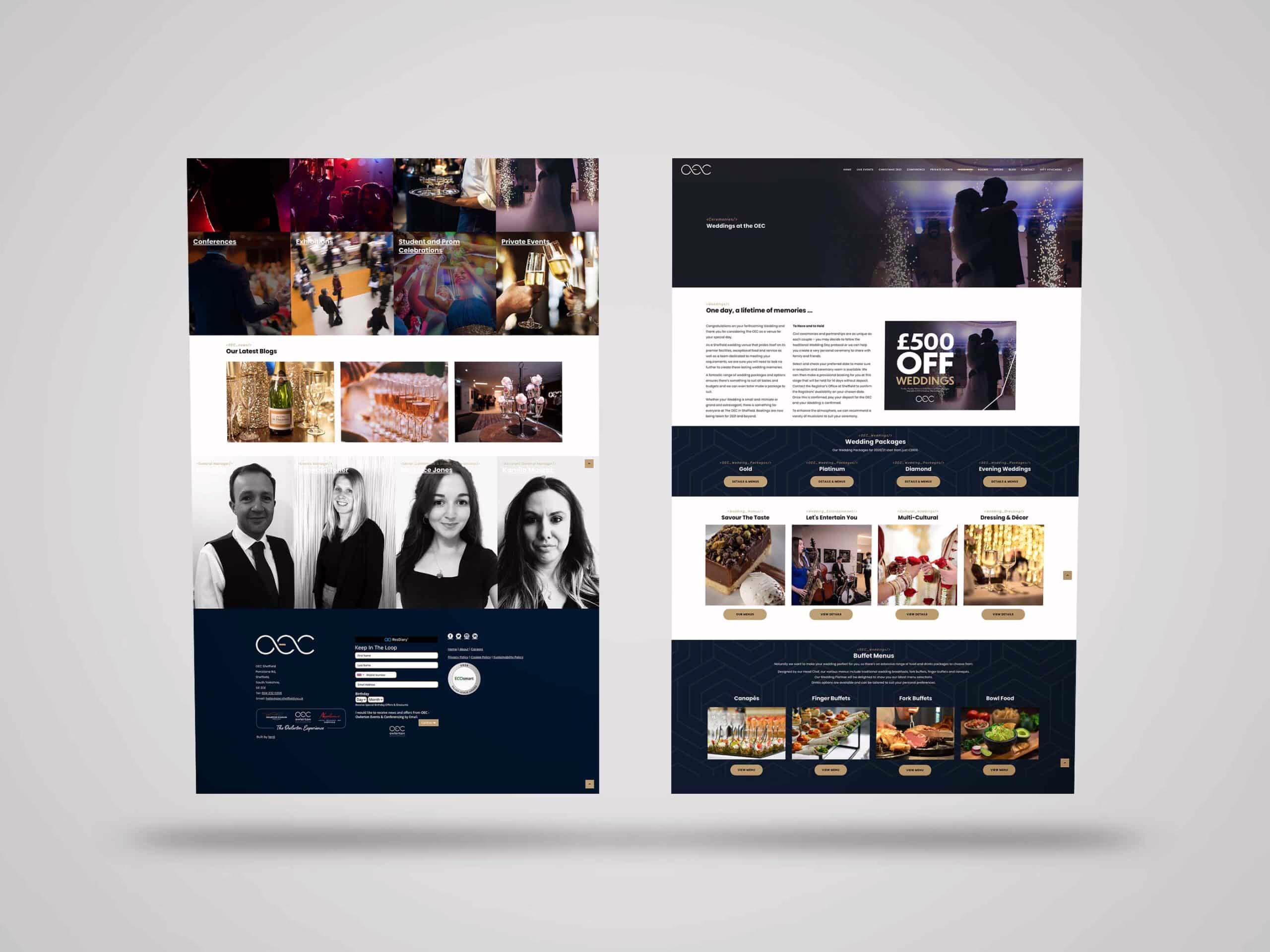 OEC Sheffield Website Design - Fenti Marketing
