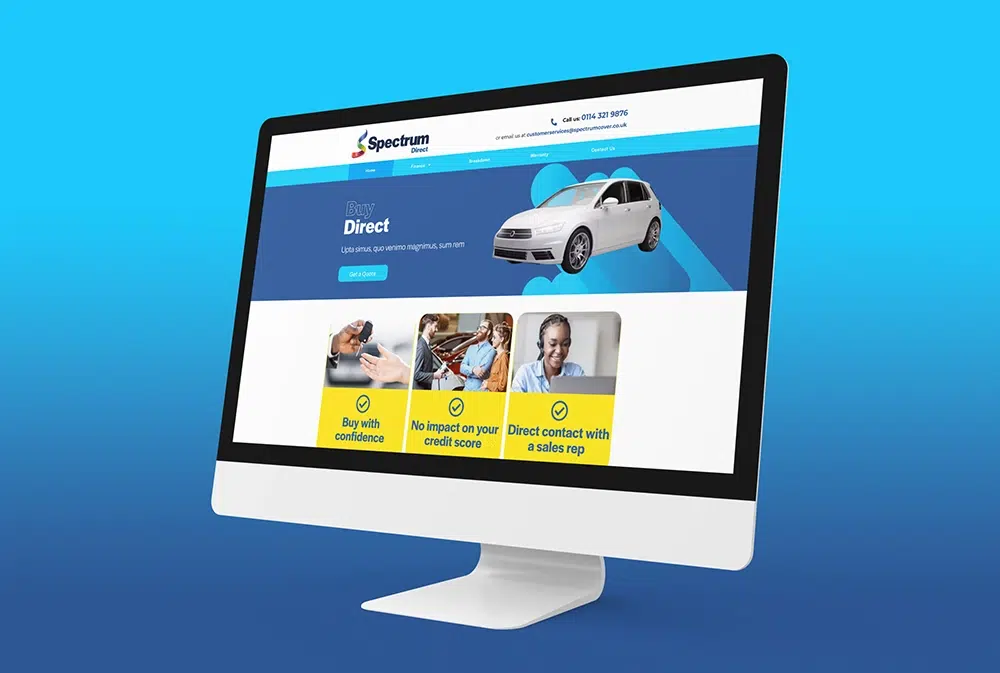 Website Design & Build for Online Provider of Car Finance, Warranty & Breakdown Cover - Fenti Marketing