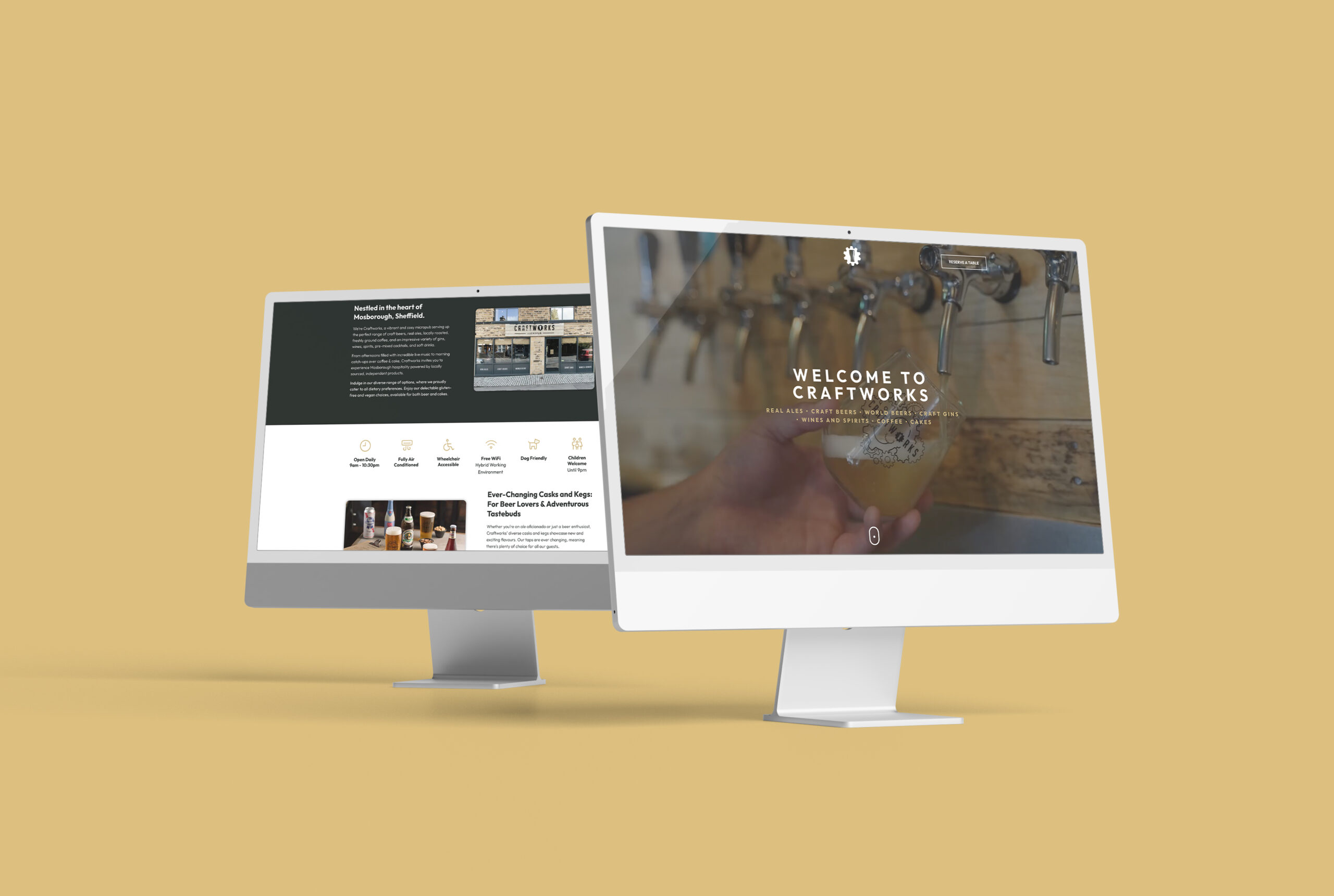 Website Build for Craftworks Micropub, nestled in the heart of Mosborough, Sheffield - Fenti Marketing