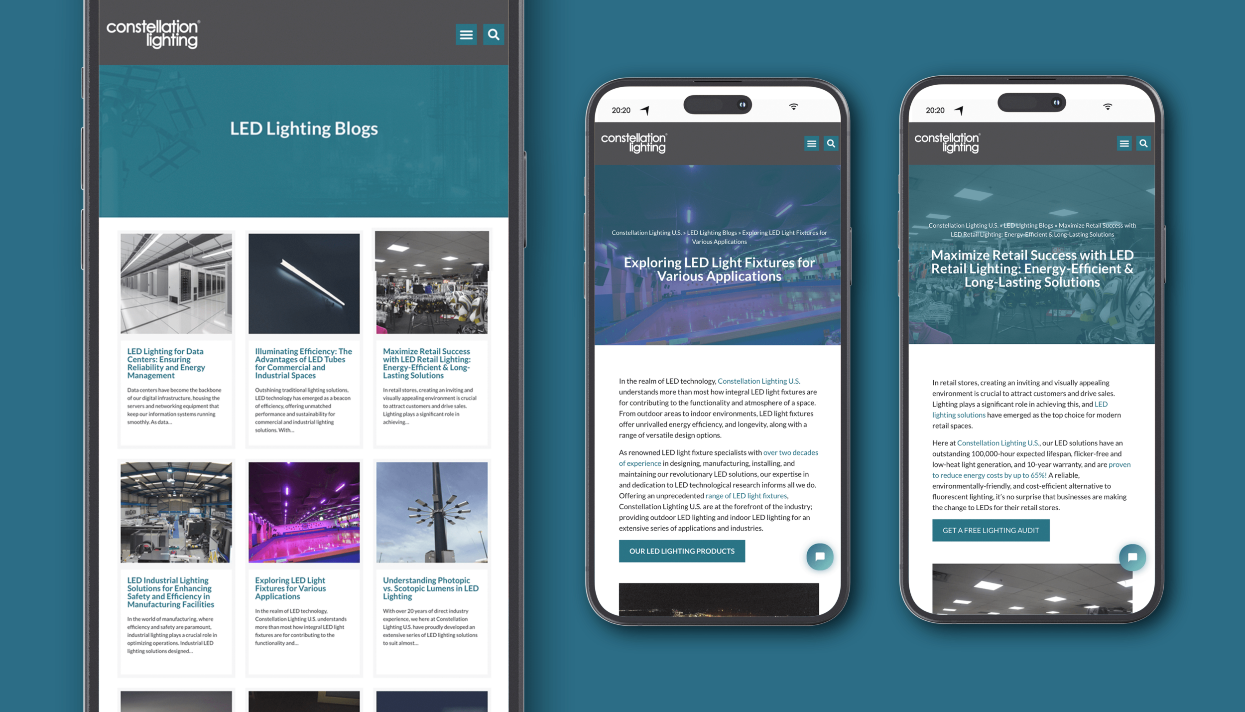Illuminating success: how we drove a 117% Increase in organic traffic for Constellation Lighting U.S. - Fenti Marketing