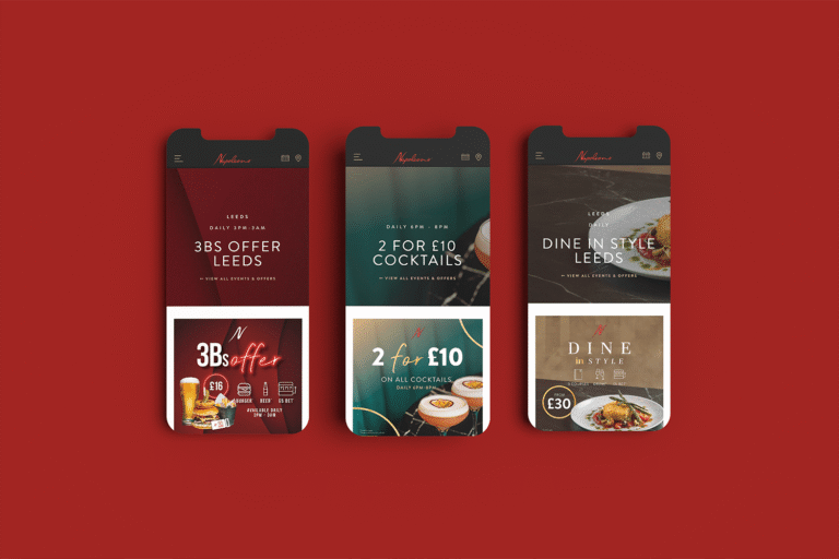 Optimising event visibility and user experience for Napoleons Casinos & Restaurants - Fenti Marketing
