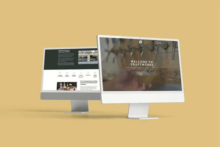 Website build for Craftworks Micropub, nestled in the heart of Mosborough, Sheffield - Fenti Marketing