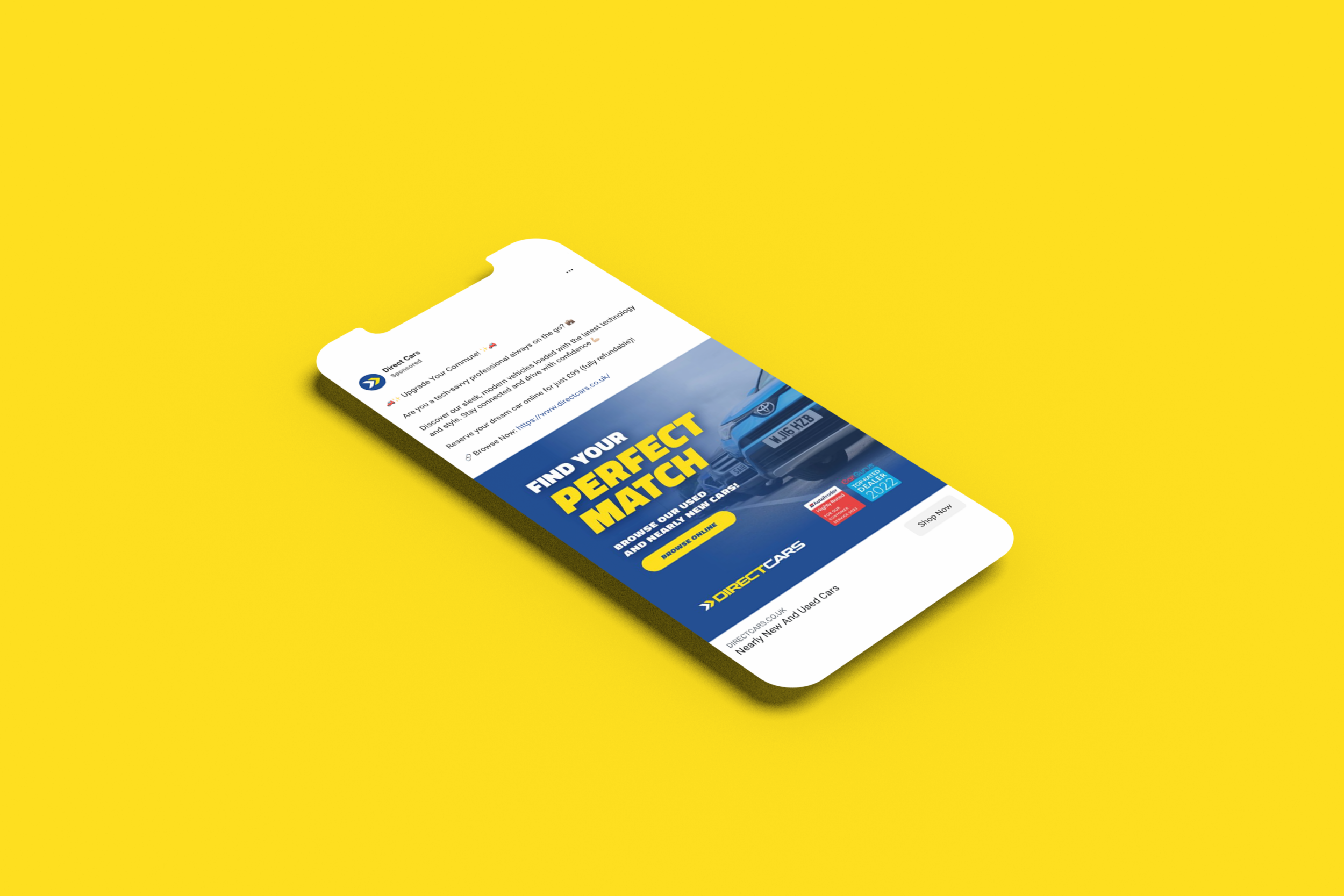 Accelerating growth: tailored strategic PPC and paid social campaigns for Direct Cars - Fenti Marketing
